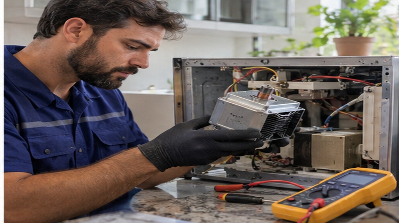 Conserto de micro-ondas em Osasco‑SP: troca do magnetron
